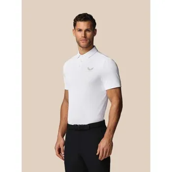 Pánské tričko Pánské polo triko CASTORE ESSENTIAL SS POLO L Bílá, Stříbrná