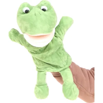 Plyšový maňásek – žába / žabák na ruku