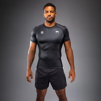 Sport Rashguard VENUM Kr. rukáv x Roger Gracie Academy - černý - VENUM-06060-100 Velikosti: L