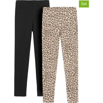 Dívčí legíny COOL CLUB Hellbraun/ Schwarz 2187893 164