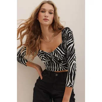 Dámské tričko Happiness Istanbul Schwarz 9418336 M