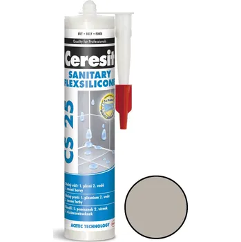 stavební silikon Ceresit Silikon CS 25 šedá 280 ml CS2507