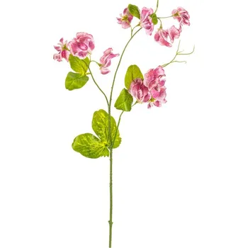 umělá květina Autronic Hrachor - umělý řezaný, barva tmavě růžová, sada 6 ks