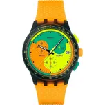 Hodinky unisex Swatch Neon Signal Flag SUSB422