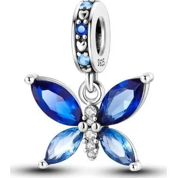 Korálek Prosperk Korálek na náramek modrý motýl S1104