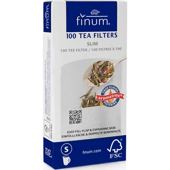 Příprava kávy Papírové čajové filtry S 100 ks - Finum | PravéČaje.cz