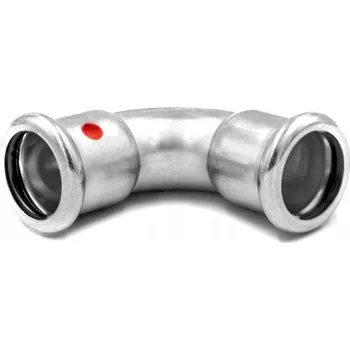 Fitinka C-STEEL lisovací koleno FxF 90° - 88,9 vnitřní - vnitřní, uhlíková ocel