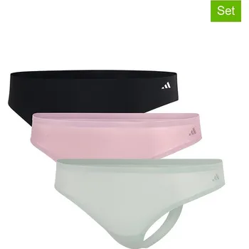 Kalhotky Kalhotky adidas Schwarz/ Rosa/ Hellgrün 6949229 L