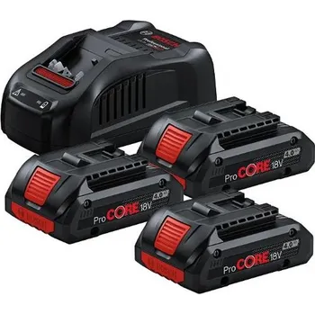BOSCH Startovací sada 3x ProCORE 18V 4.0Ah + GAL1880 0615990N2G