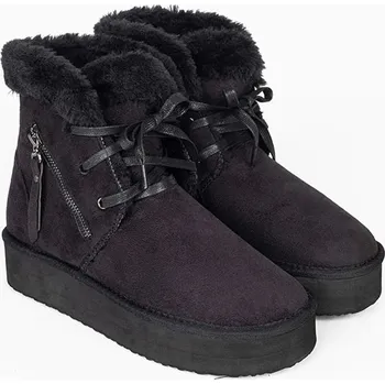 Dámské kozačky Boty ISLAND BOOT Schwarz 230030 37