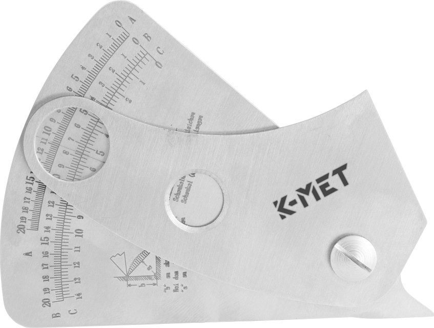 Měrka na svary - 3 stupnice, INOX (1120-02-015)