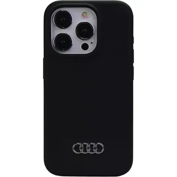 Pouzdro na mobilní telefon Audi Silicone Zadní Kryt pro Apple iPhone 15 Pro Max černá (57983118190)