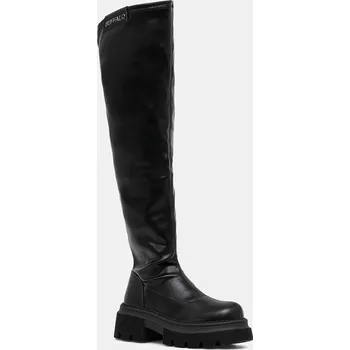 Dámská obuv Kozačky Buffalo Mave Overknee 1270154 černá 99X, EUR 37