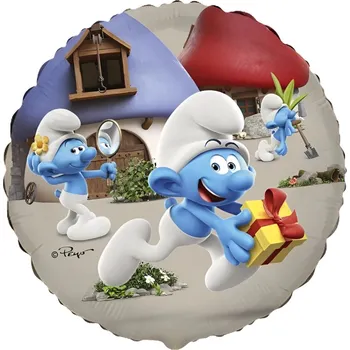 Balónek Flexmetal Balonek fóliový Šmoulové, 46 cm