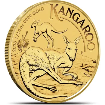 Australský klokan Zlatá mince 2025. 7,78 g ryzího zlata (0,9999 proof)