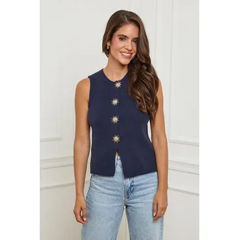 Dámská vesta Vesta L'armoire de Suzette Dunkelblau 7694776 38/40