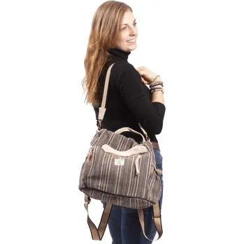 Městský batoh Batoh 2v1 VANYA hnědo-béžový II.