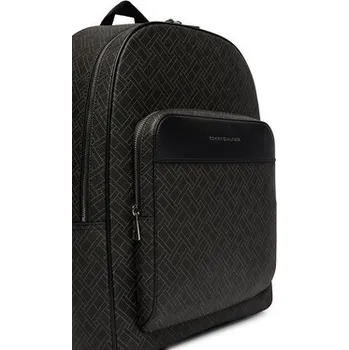 Městský batoh Tommy Hilfiger Batoh Th Flag Monogram Backpack AM0AM14137 Černá 00