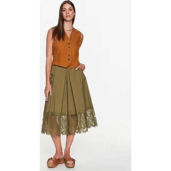 Pánské kraťasy TWINSET Šortky z materiálu 231TT2085 Zelená Regular Fit 40