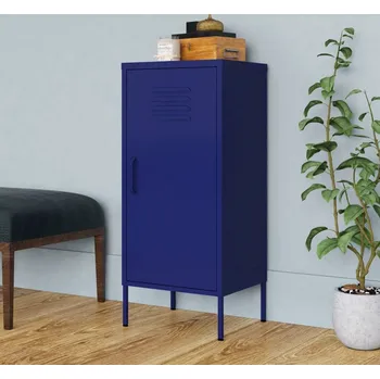Policová skříň vidaXL Úložná skříň 42,5 x 35 x 101,5 cm ocel [336196] Barva: Námořnická modrá