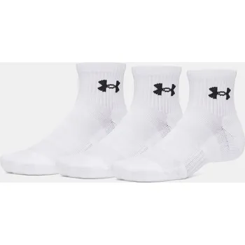 Pánské oblečení Under Armour Unisexové ponožky UA Performance Cotton 6009686-100 Bílá XL