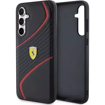 Pouzdro na mobilní telefon Ferrari PU Carbon Twist Zadní Kryt pro Samsung Galaxy S23 FE černá (57983118520)