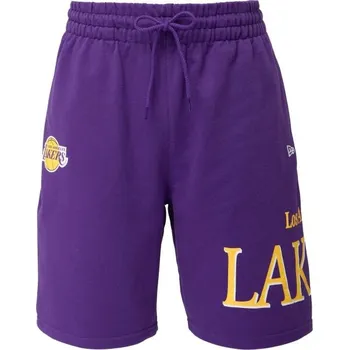 Pánské kraťasy New Era LA LAKERS NBA TEAM GRAPHICS SHORTS S Fialová, Žlutá, Bílá