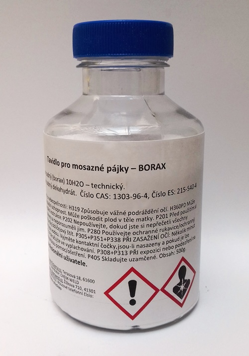Borax - Tavidlo na tvrdé pájení* Balení: 1000g
