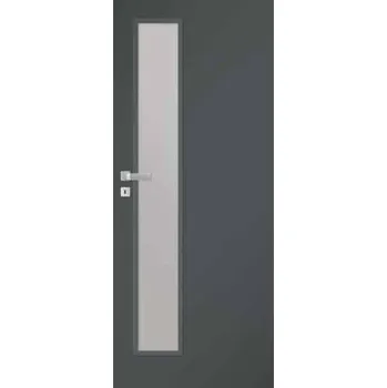Interiérové dveře Pol-Skone interiérové dveře HAPTIC 04CZ s prosklenou výplní 80P, grafite
