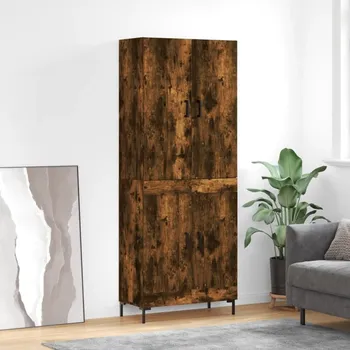 Příborník do zásuvky vidaXL Skříň highboard 69,5 x 34 x 180 cm kompozitní dřevo [3195789] Barva: kouřový dub