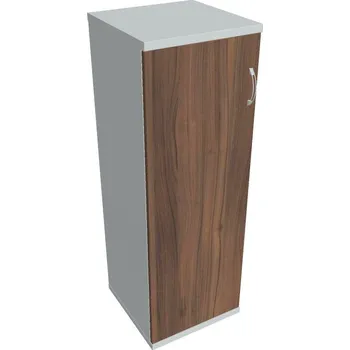 Policová skříň Skříň dveřová S 3 40 01 L (levá) - OŘECH , ŠEDÁ