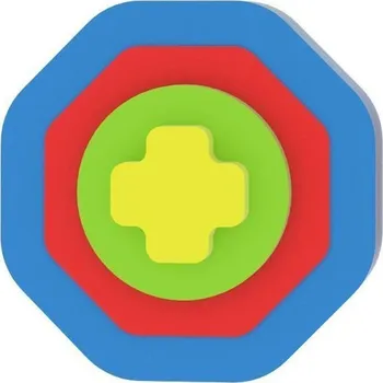 Puzzle Moje první puzzle - Tvary osmiúhelník/modrá
