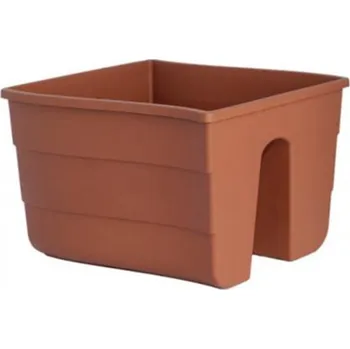 Truhlík Truhlík FALA na zábradlí terakota 30 cm