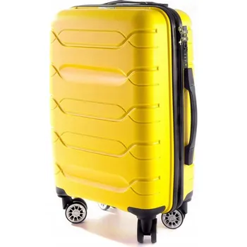 Žlutý prémiový plastový kufr "Wallstreet" - vel. L