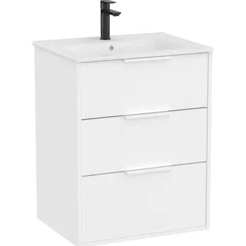 Šatní skříň Roca Koupelnová skříňka s umyvadlem Optica 60x75,7x45,5 cm bílá matná mat OPT603ZBM