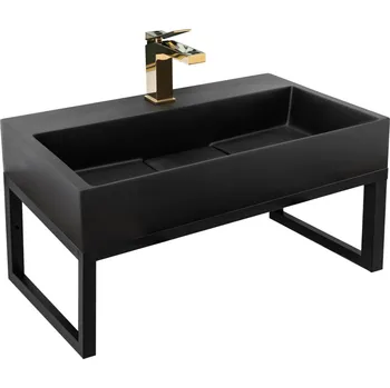 Rea Konglomerátové umyvadlo na desku GOYA 70CM + konzole