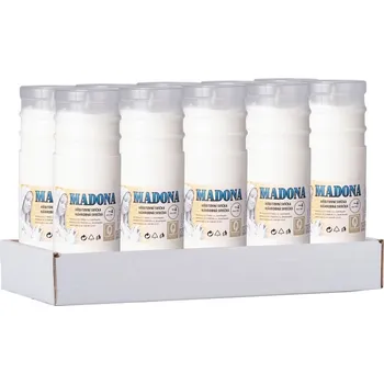 Svíčka Madona vklad 240g ~4dny bílá litá 10ks