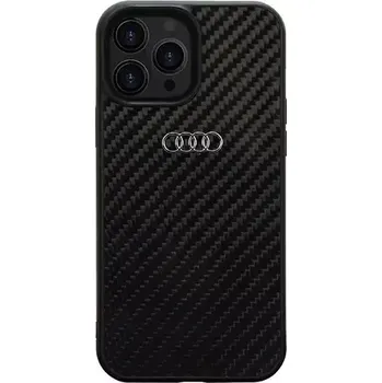 Pouzdro na mobilní telefon Audi Carbon Fiber Zadní Kryt pro Apple iPhone 13 Pro Max černá (57983118163)