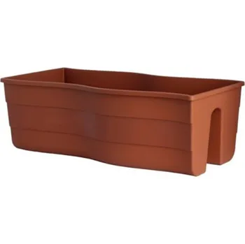 Truhlík Truhlík FALA na zábradlí terakota 60 cm