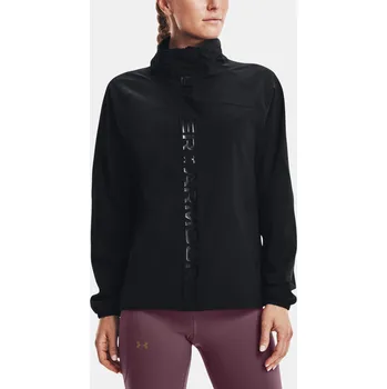 Dámská vesta Under Armour Dámská bunda Rush Woven FZ Storm Jacket 1368738-001 Černá SM