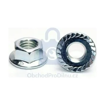 Matice Matice 6HR s límcem ozubeným, DIN 6923, pev.10, zinkovaná M8 - hobby balení, balení 1 ks