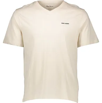 Pánské tričko Tričko Pepe Jeans Creme 2225512 XS