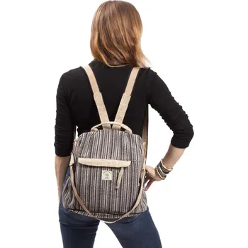 Městský batoh Batoh 2v1 VANYA černo-béžový I.