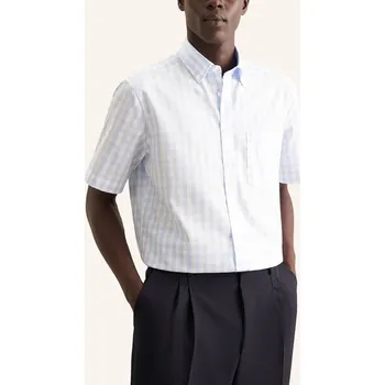 Pánská košile Košile Seidensticker Hellblau/ Weiß 5680596 39