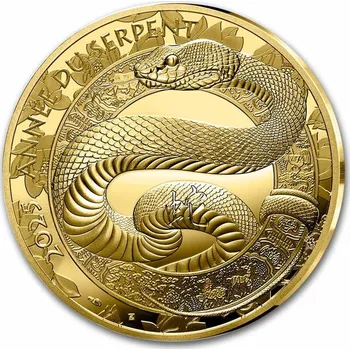 Zlatá mince Francie "Rok hada" (proof), 2025, 7,78 g ryzího zlata (0.999 proof).