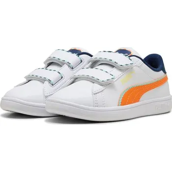 Chlapecké tenisky Boty Puma Weiß/ Orange/ Dunkelblau 6862763 34
