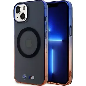 Pouzdro na mobilní telefon BMW "M" Collection IML Gradient Bumper MagSafe Kryt pro Apple iPhone 15 Plus šedá (57983117941)