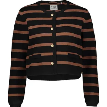 Dámský svetr Scotch & Soda Schwarz/ Hellbraun 3714278 XL