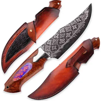 Kuchyňský nůž Sběratelský nůž Dellinger Star Glow – Burl veneer sheet