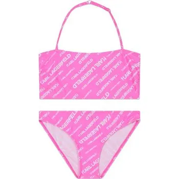 Dámské plavky Karl Lagerfeld Kids Jednodílné plavky Z10162 D Růžová 16Y